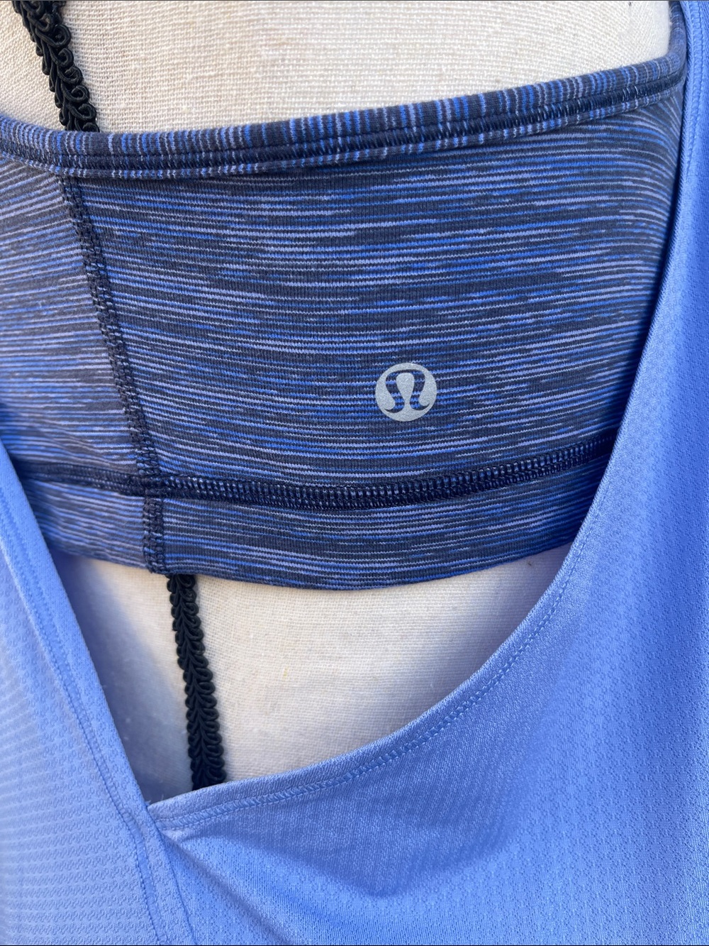 The Lululemon No Limits Tank in Lullaby and We Are From Space Cadet Blue 10 - Picture 5 of 6